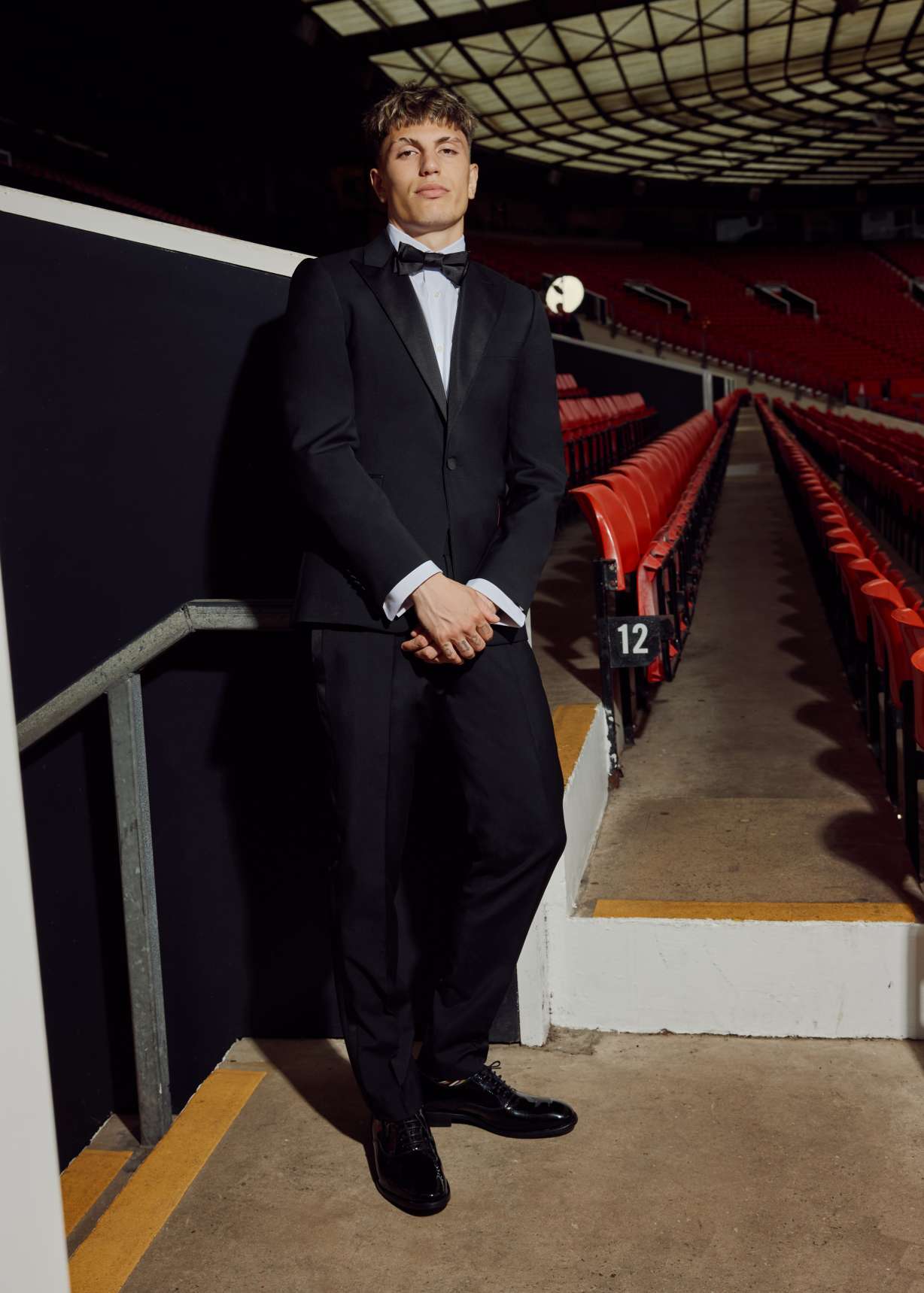 The Soho - Men's Tailored-Fit Black Wool-Mohair Evening Suit